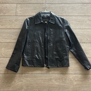 Woman’s Banana Republic leather jacket